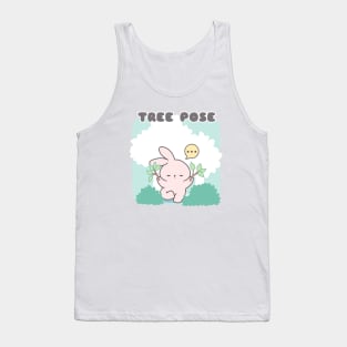 The Serenity of the Bunny in Tree Pose Yoga Tank Top